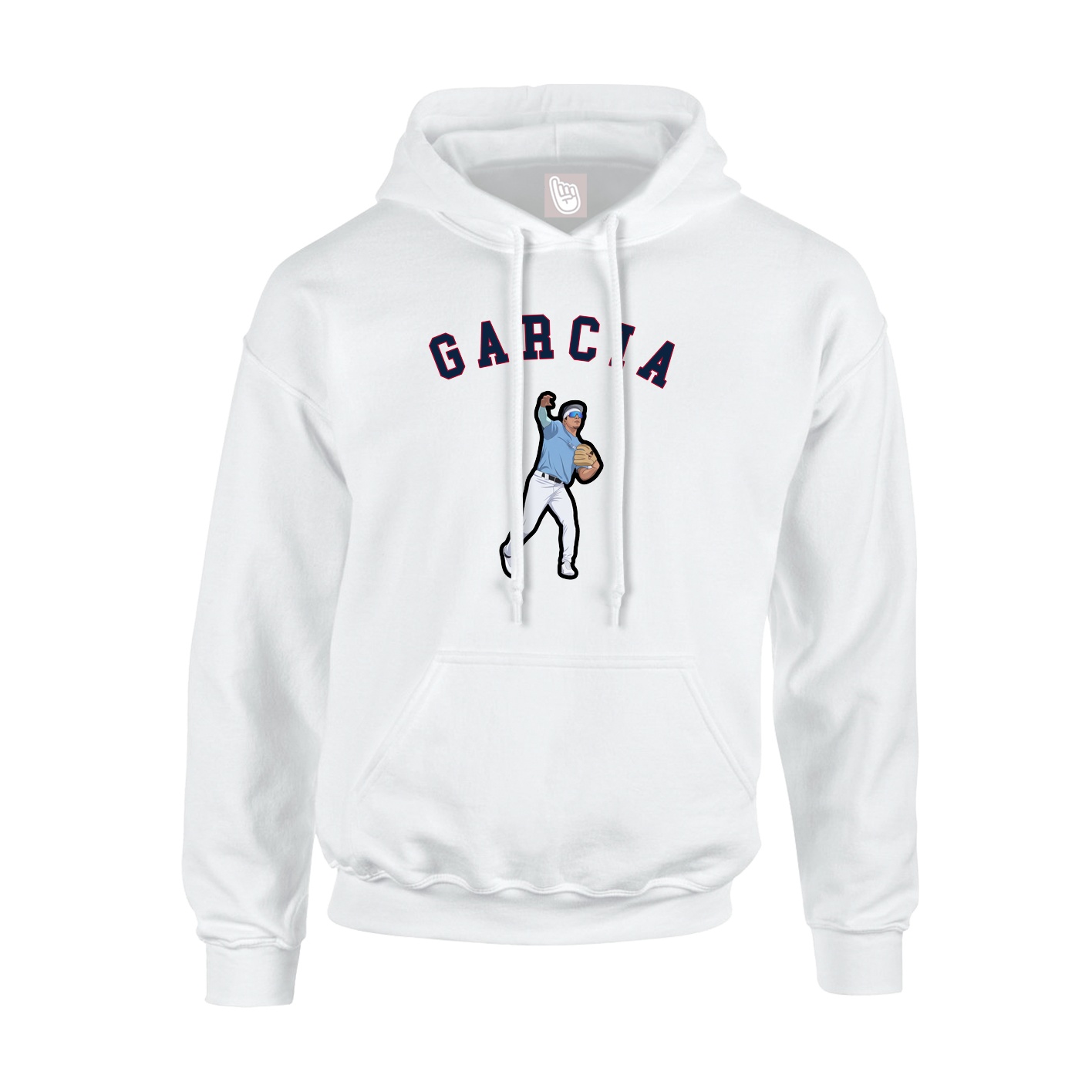 Youth Hoodie — Shirsey Arch in White