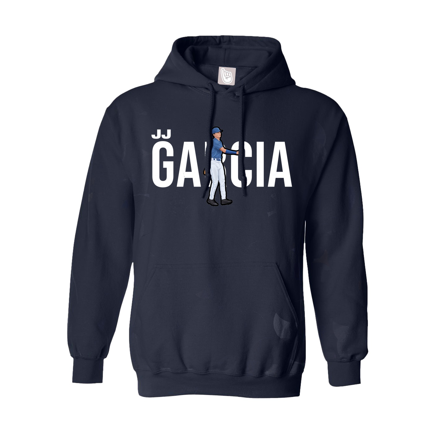Hoodie — Player Name in Navy
