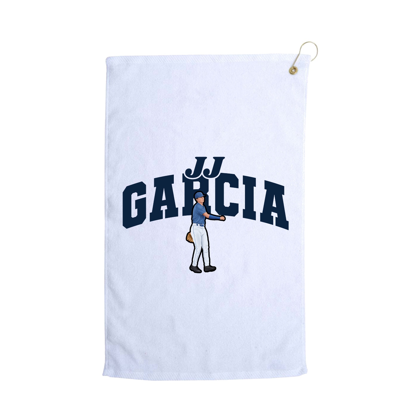 Golf Towel — Signature Arch in White