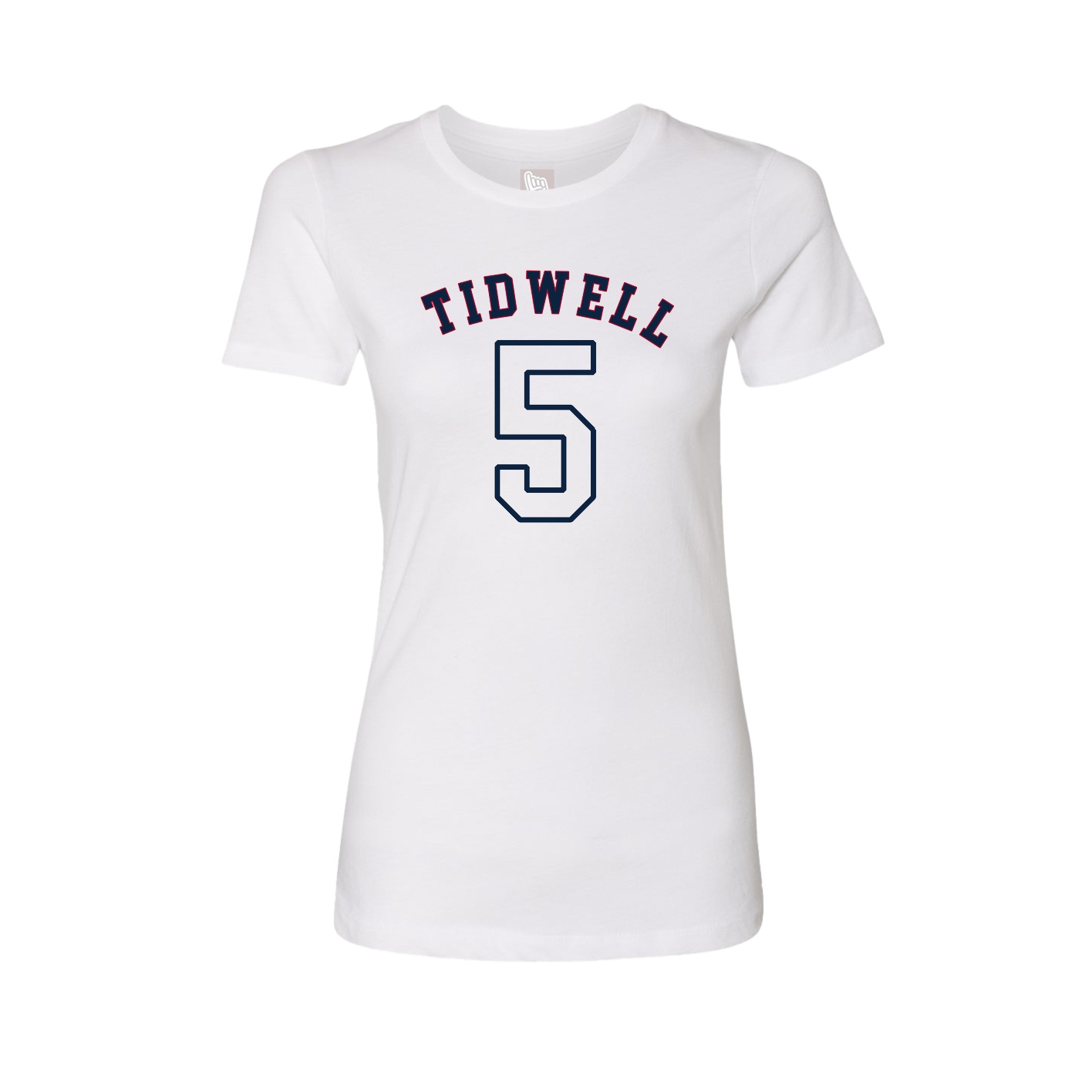 Fitted Women's Tee — Shirsey Arch in White