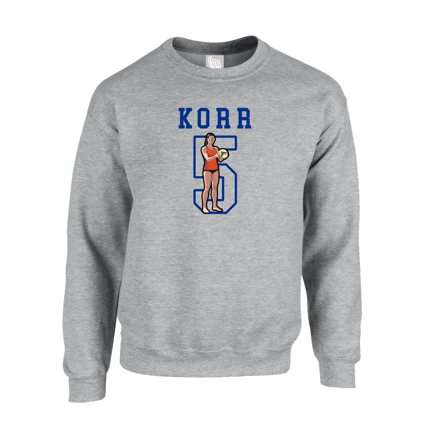 Fleece Crew — Shirsey in Grey