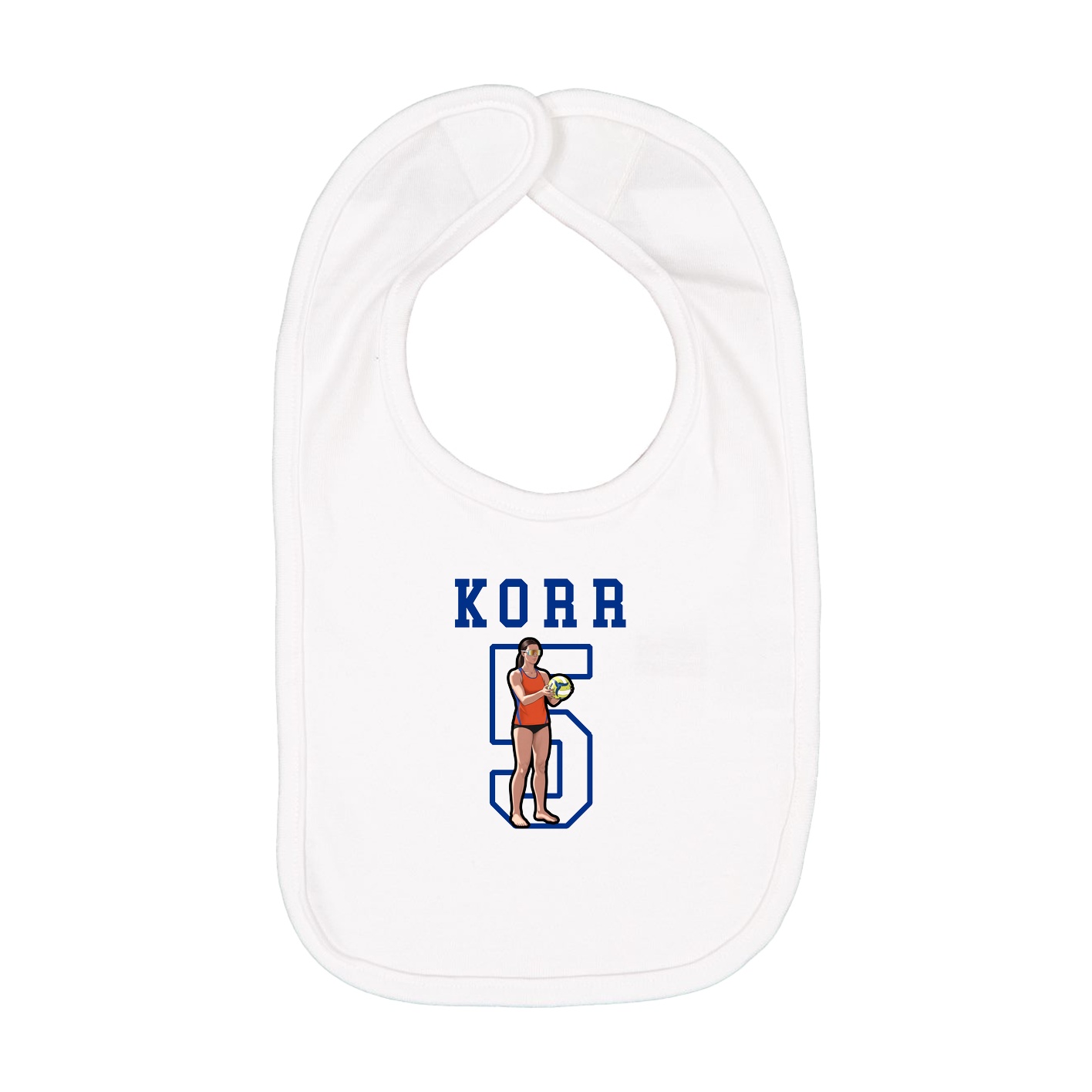 Infant Bib — Shirsey in White