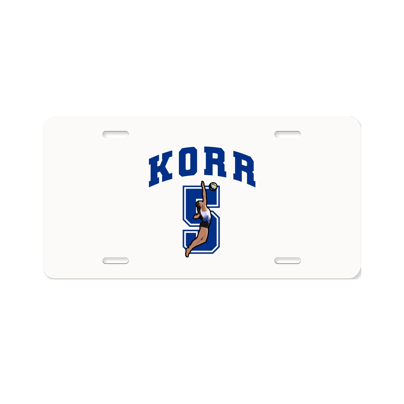 License Plate — Number in Classic