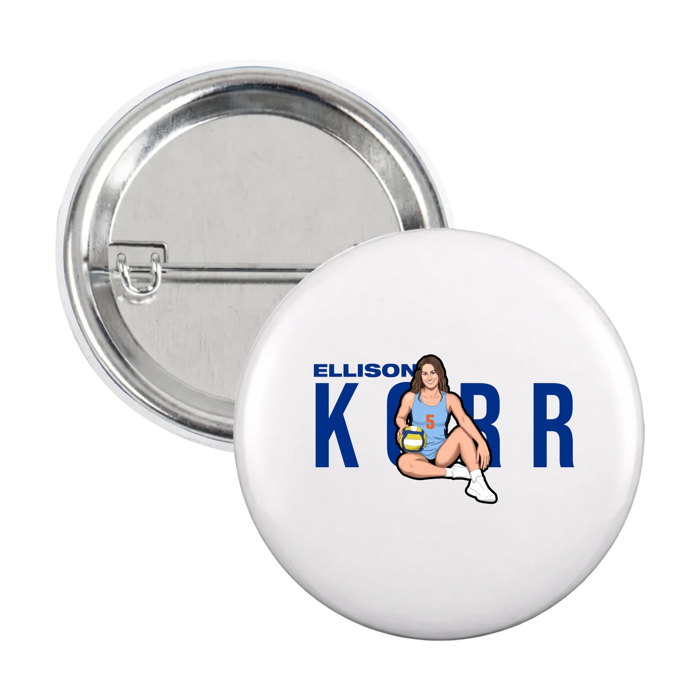 Game Day Button — Player Name in White