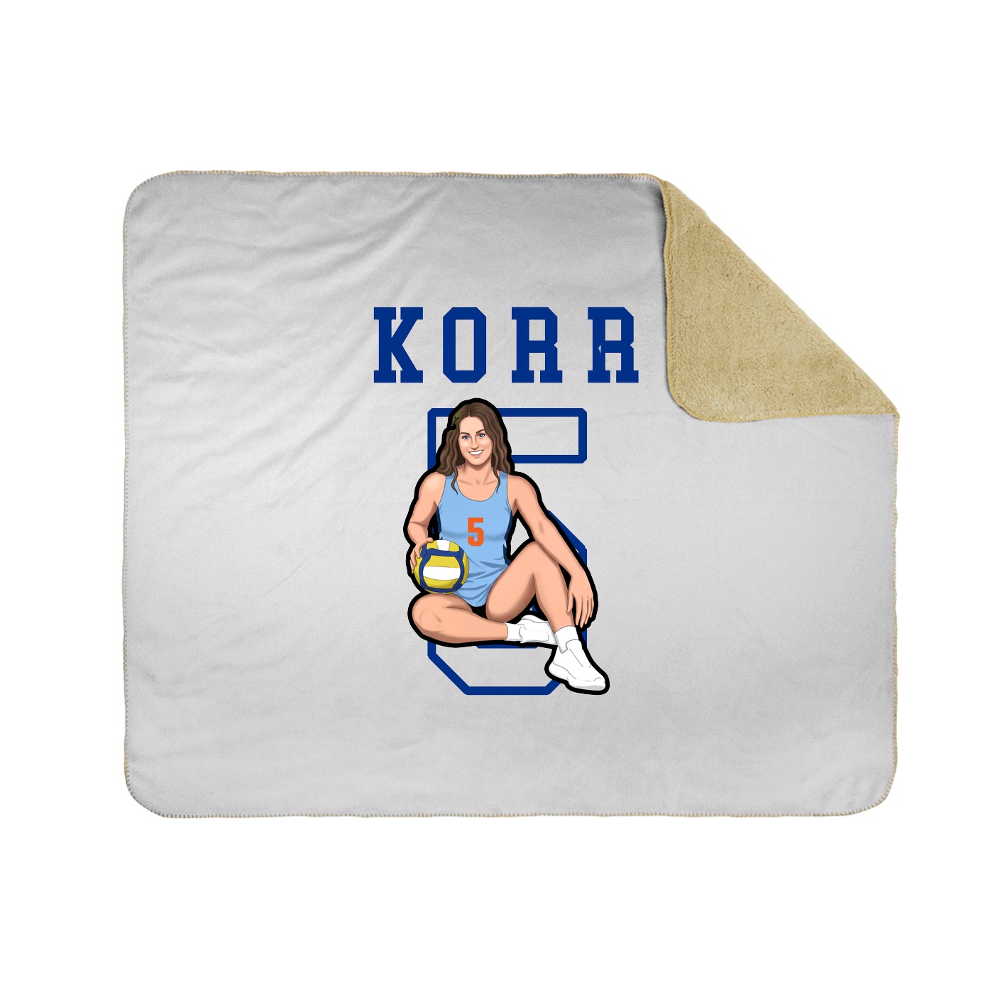 Throw Blanket — Shirsey in White