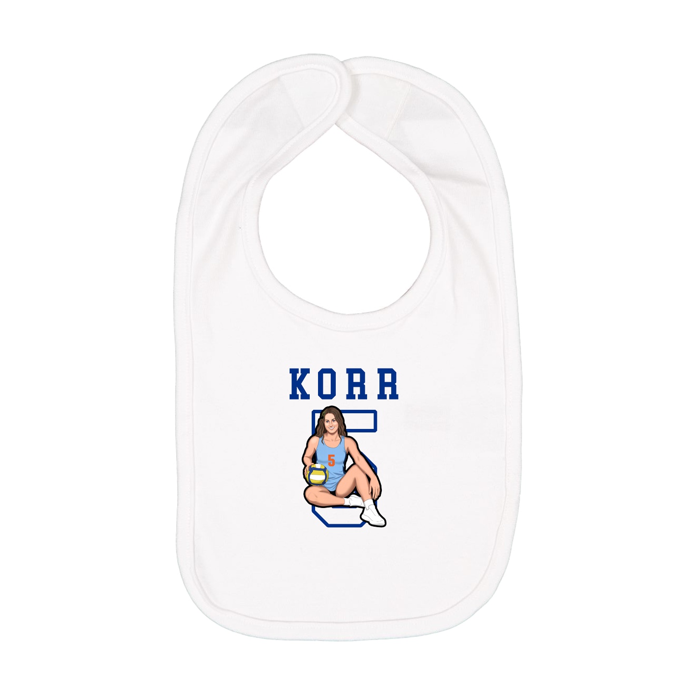 Infant Bib — Shirsey in White