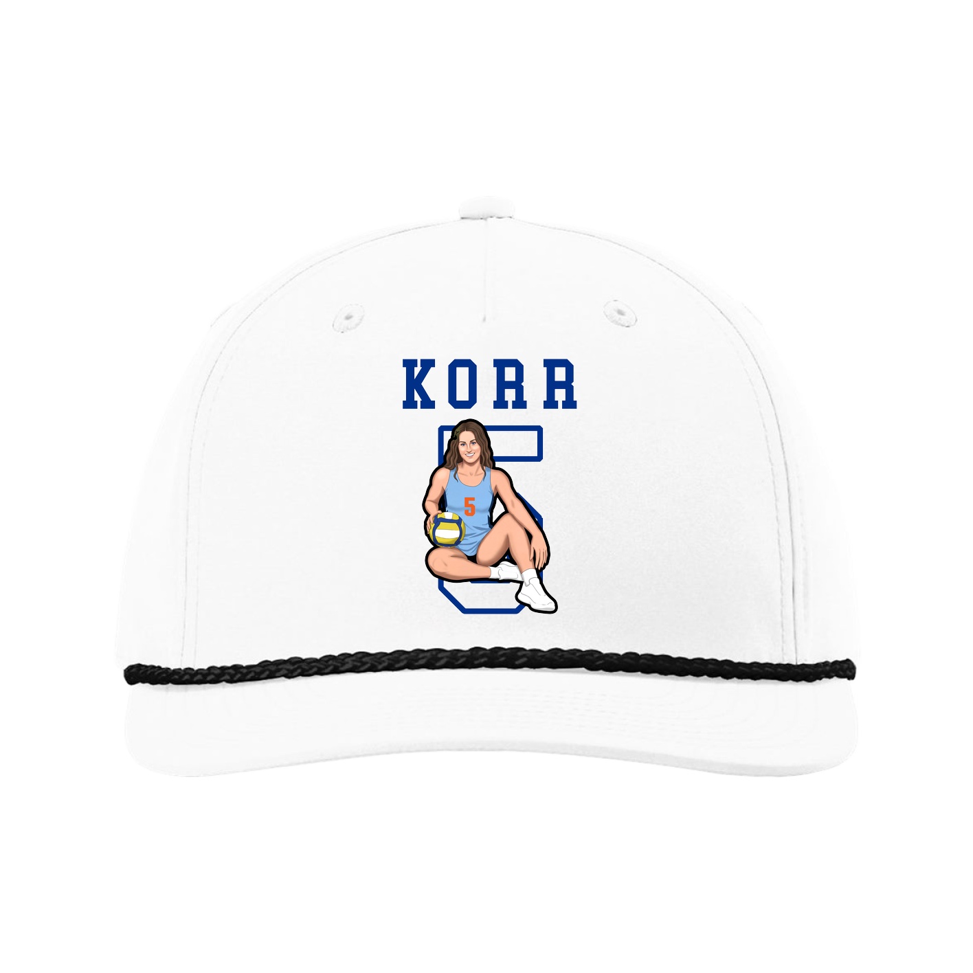 Five-Panel Classic Rope Cap — Shirsey in White