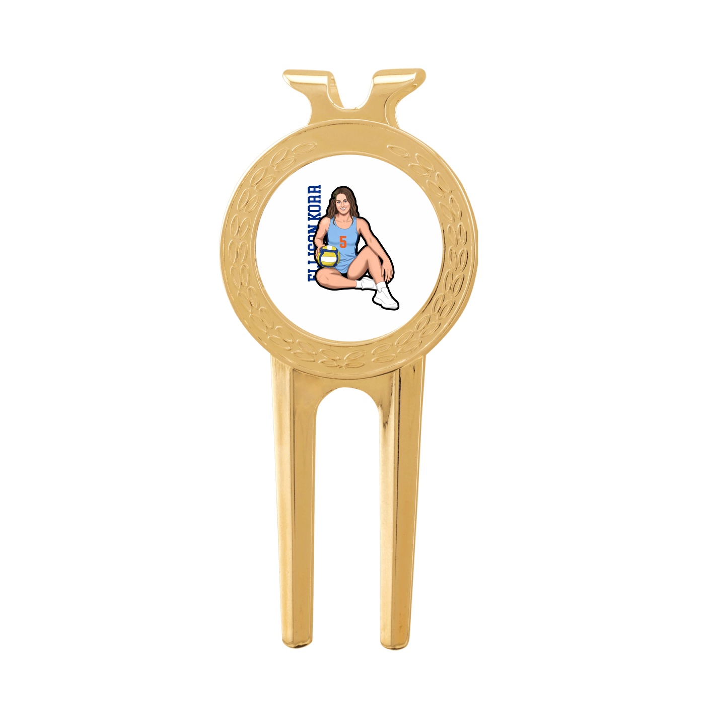 Divot Tool with Ball Marker — Name Vertical in Classic