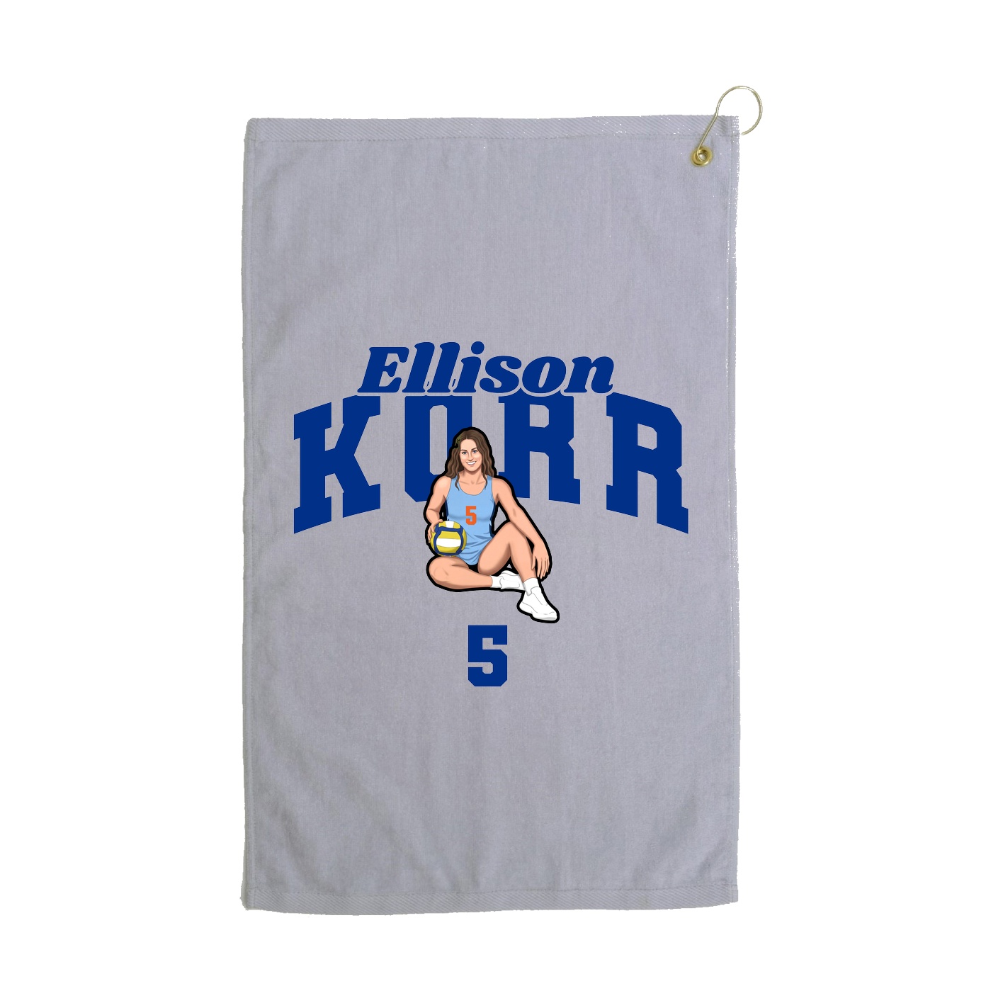 Golf Towel — Signature Arch in Grey