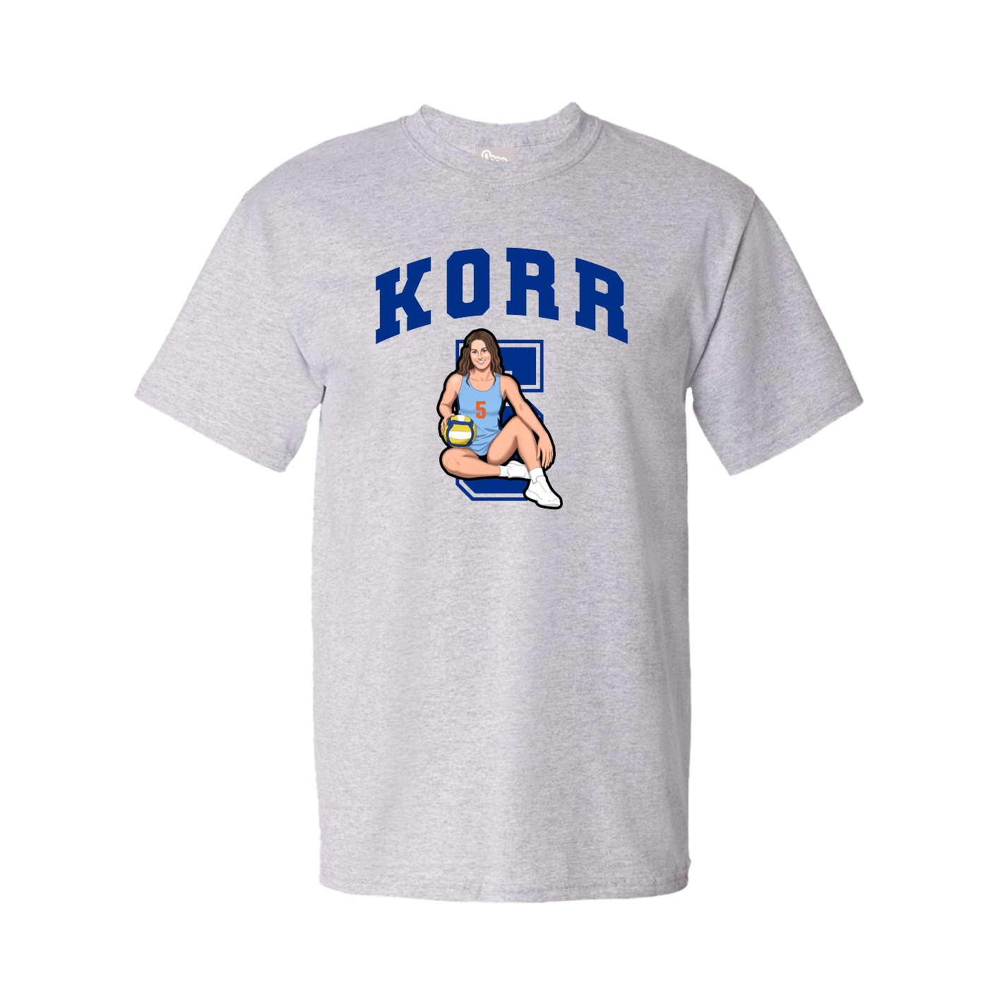 Youth Tee — Number in Grey