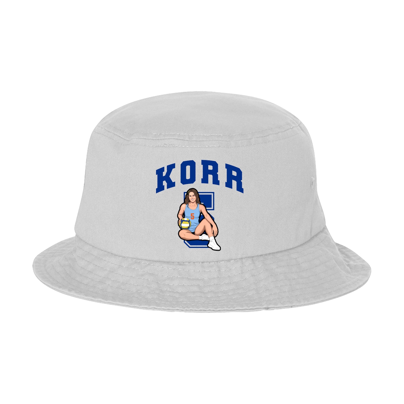 Bucket Cap — Number in White