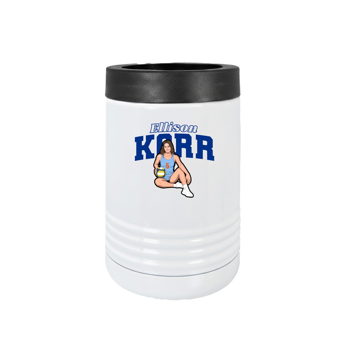 Beverage Holder — Name Arch in White
