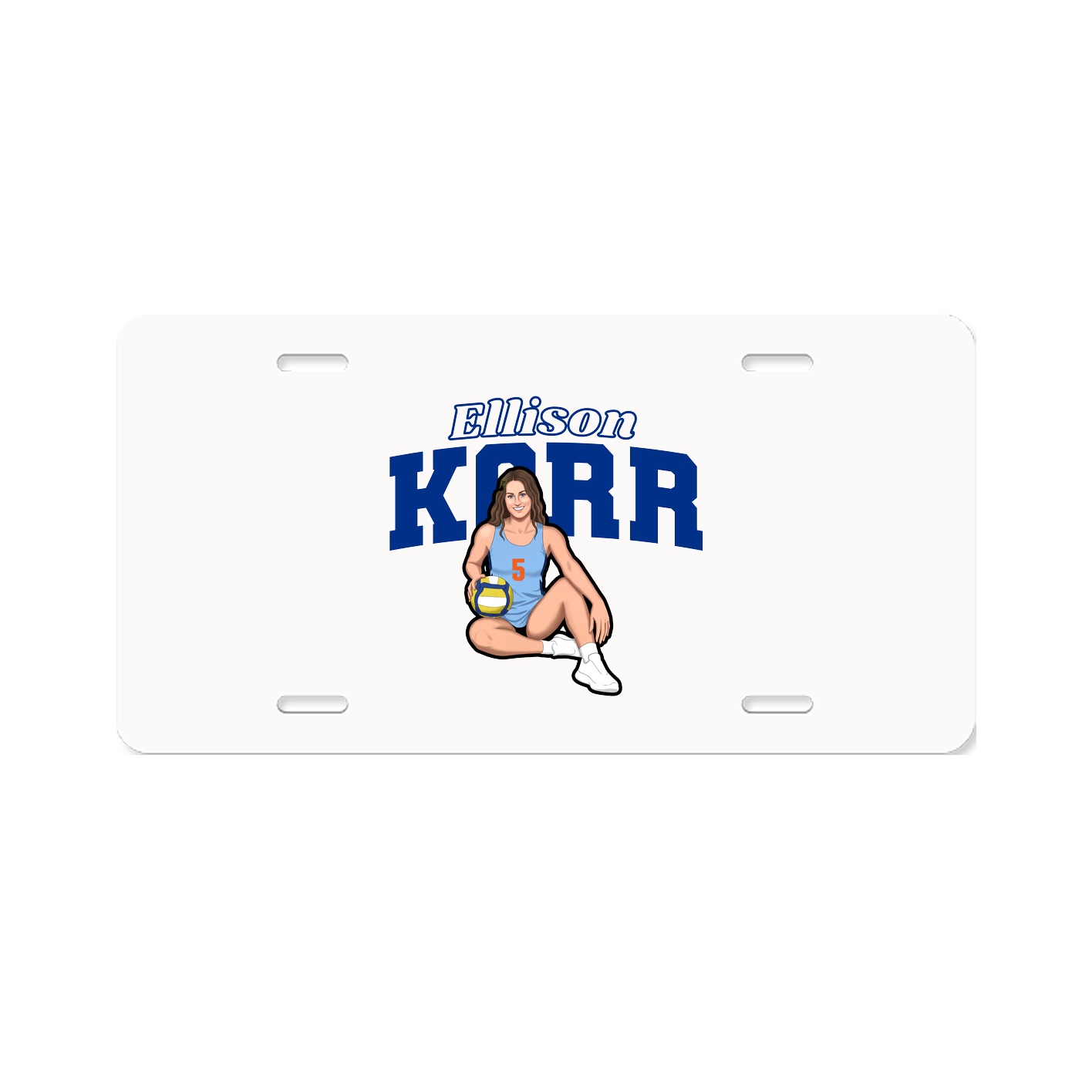 License Plate — Name Arch in Classic