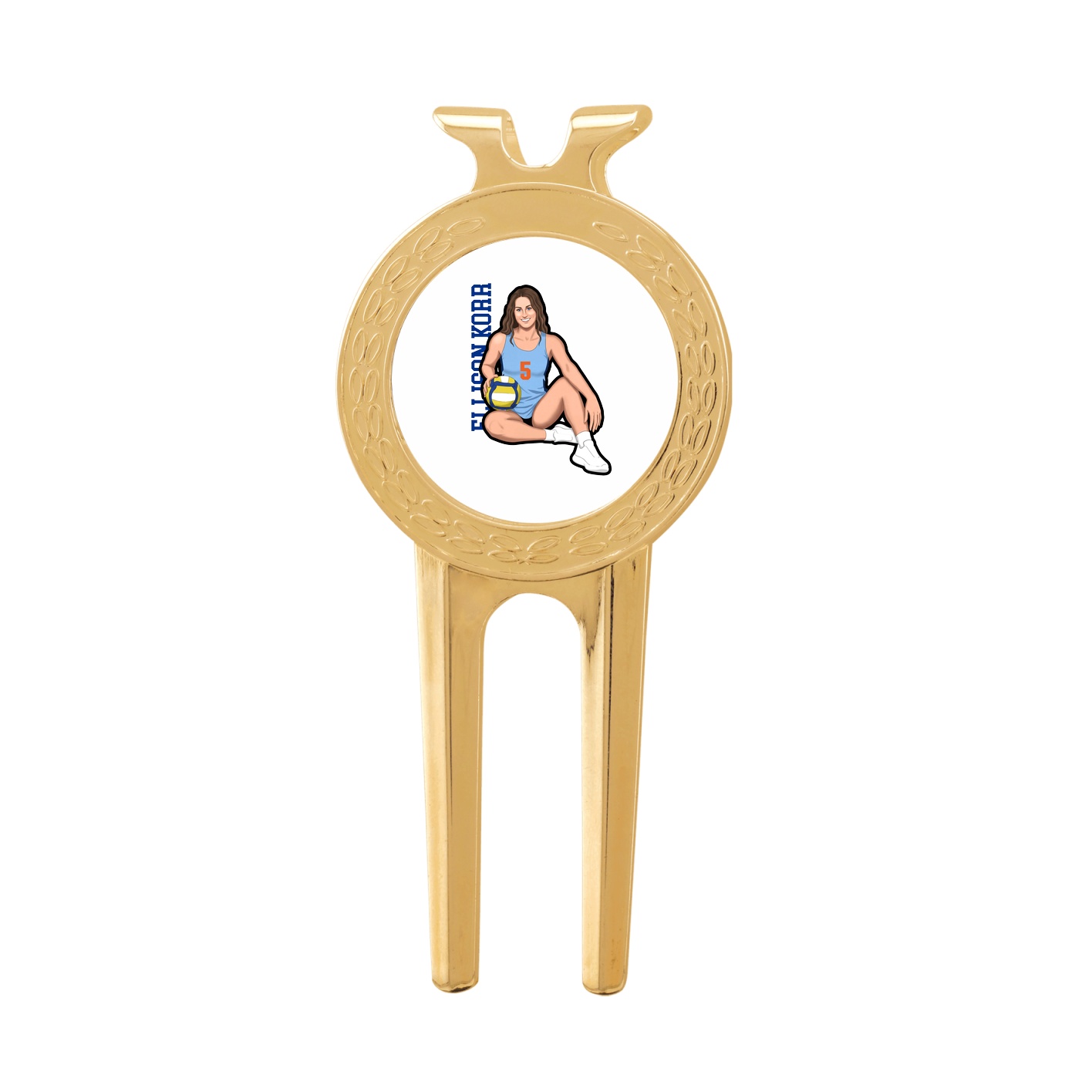 Divot Tool with Ball Marker — Name Vertical in Classic