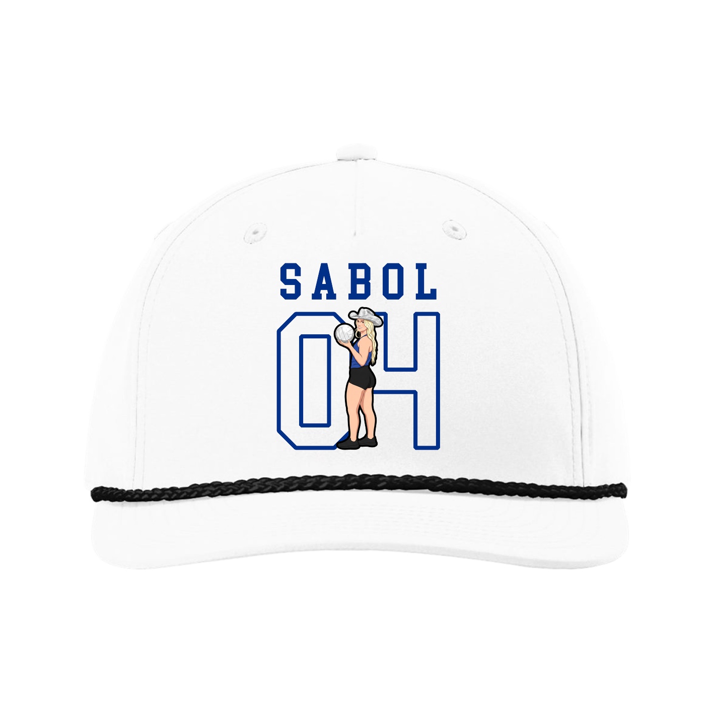 Five-Panel Classic Rope Cap — Shirsey in White