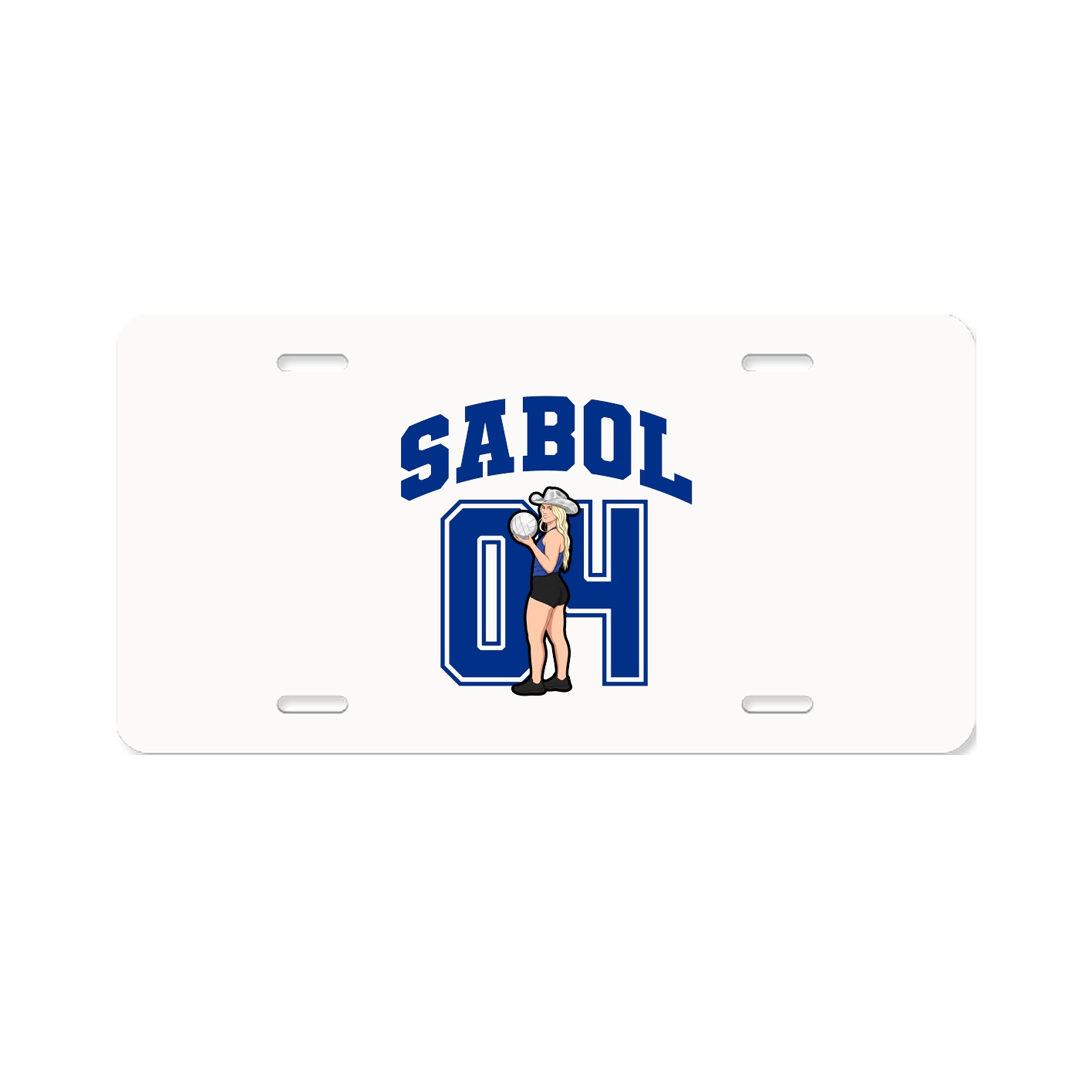 License Plate — Number in Classic