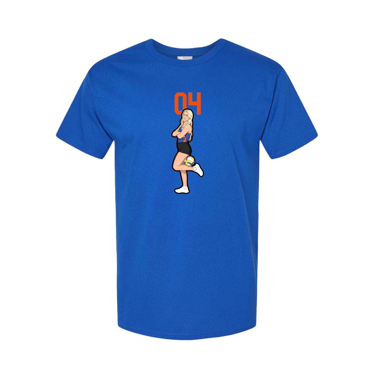 Tee — Number Top in Royal