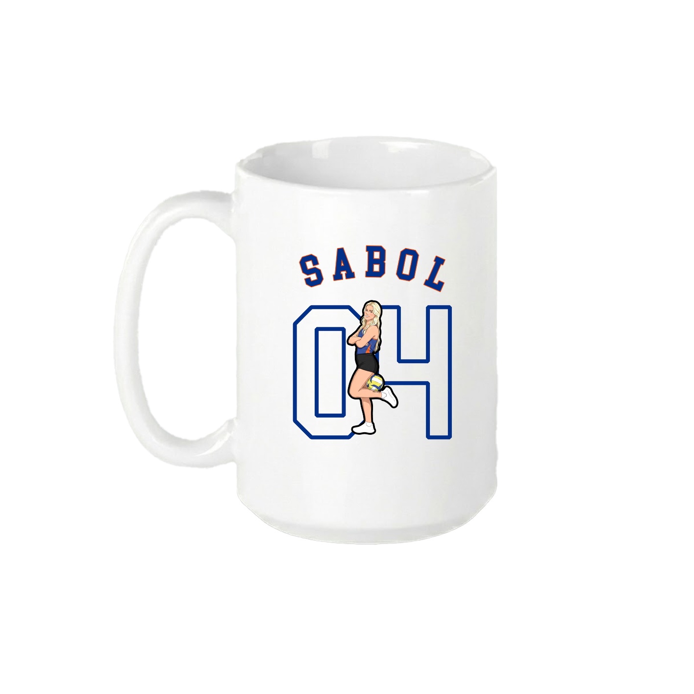 15oz Coffee Mug — Shirsey Arch in White