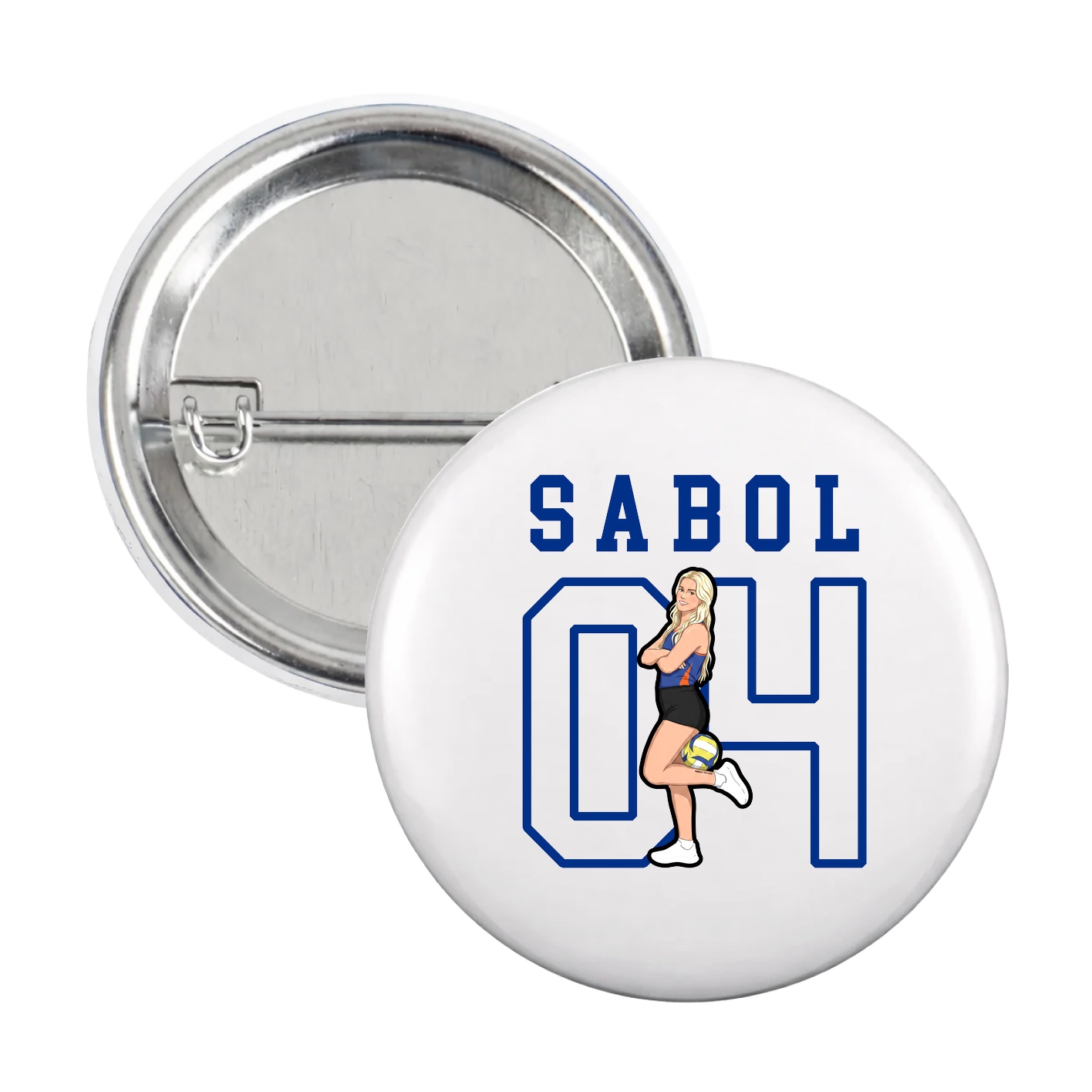 Game Day Button — Shirsey in White