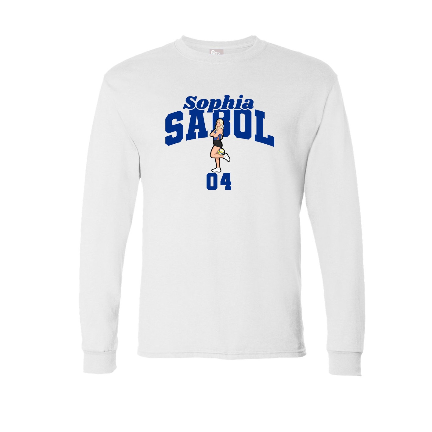 Long Sleeve Tee — Signature Arch in White