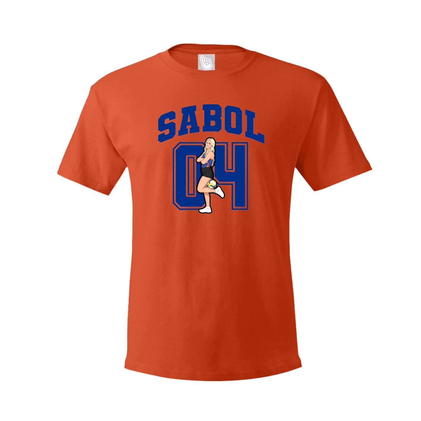 Tee — Number in Orange