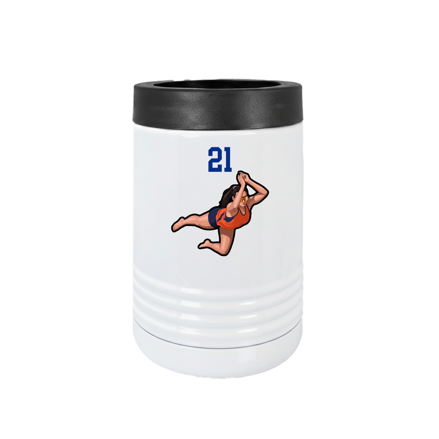 Beverage Holder — Number Top in White