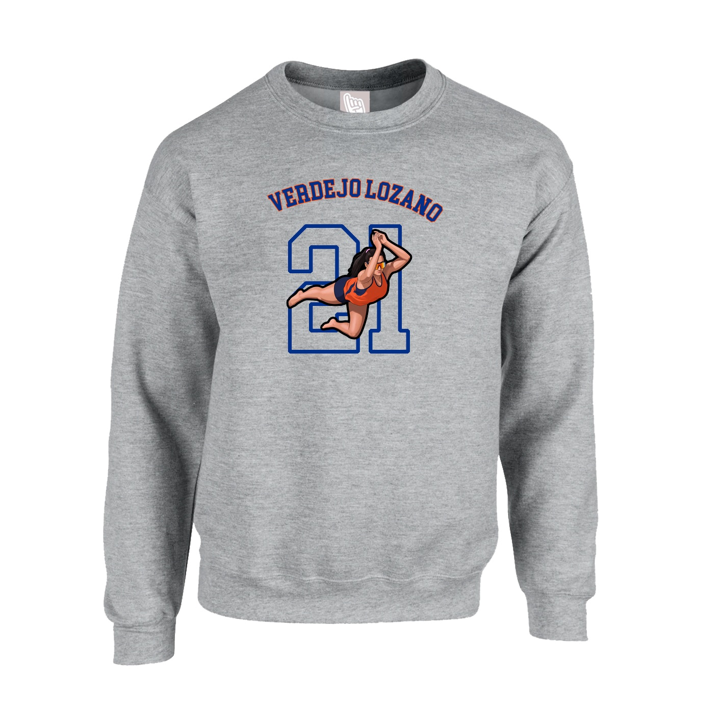 Fleece Crew — Shirsey Arch in Grey