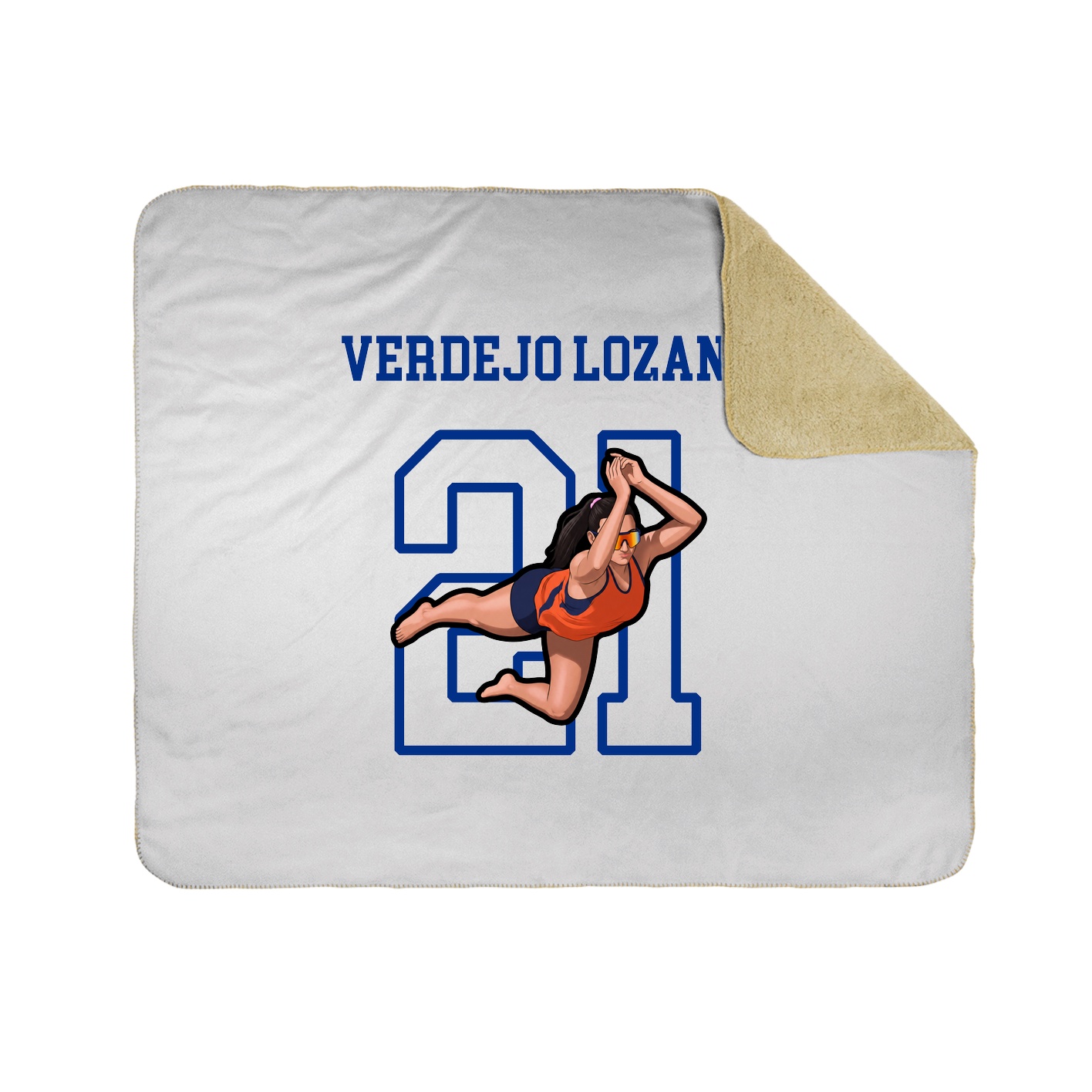 Throw Blanket — Shirsey in White