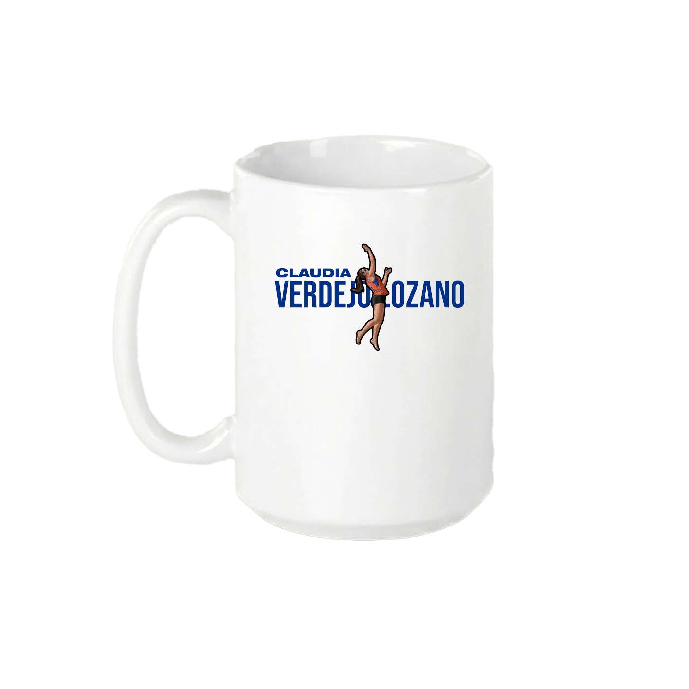 15oz Coffee Mug — Player Name in White