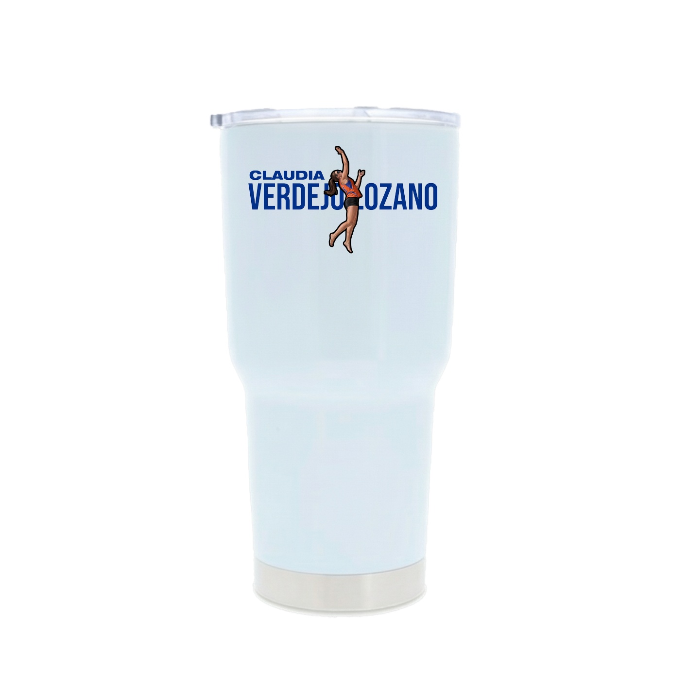 30oz Stainless Steel Tumbler — Player Name in White