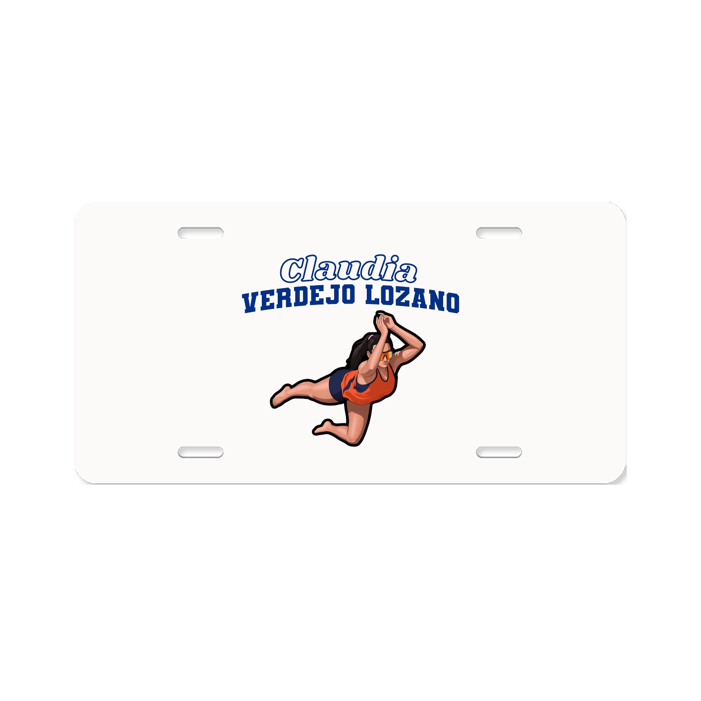 License Plate — Name Arch in Classic