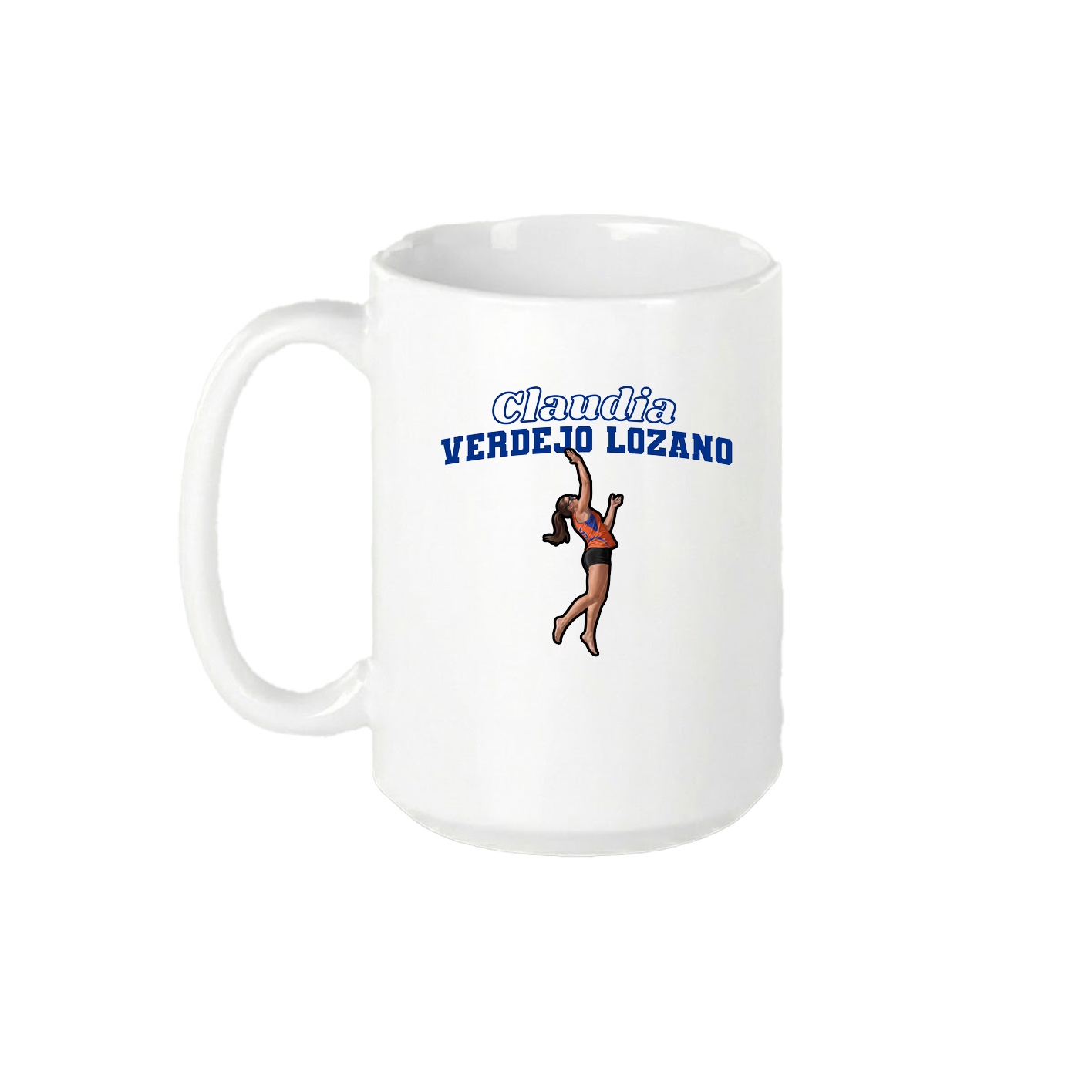 15oz Coffee Mug — Name Arch in White