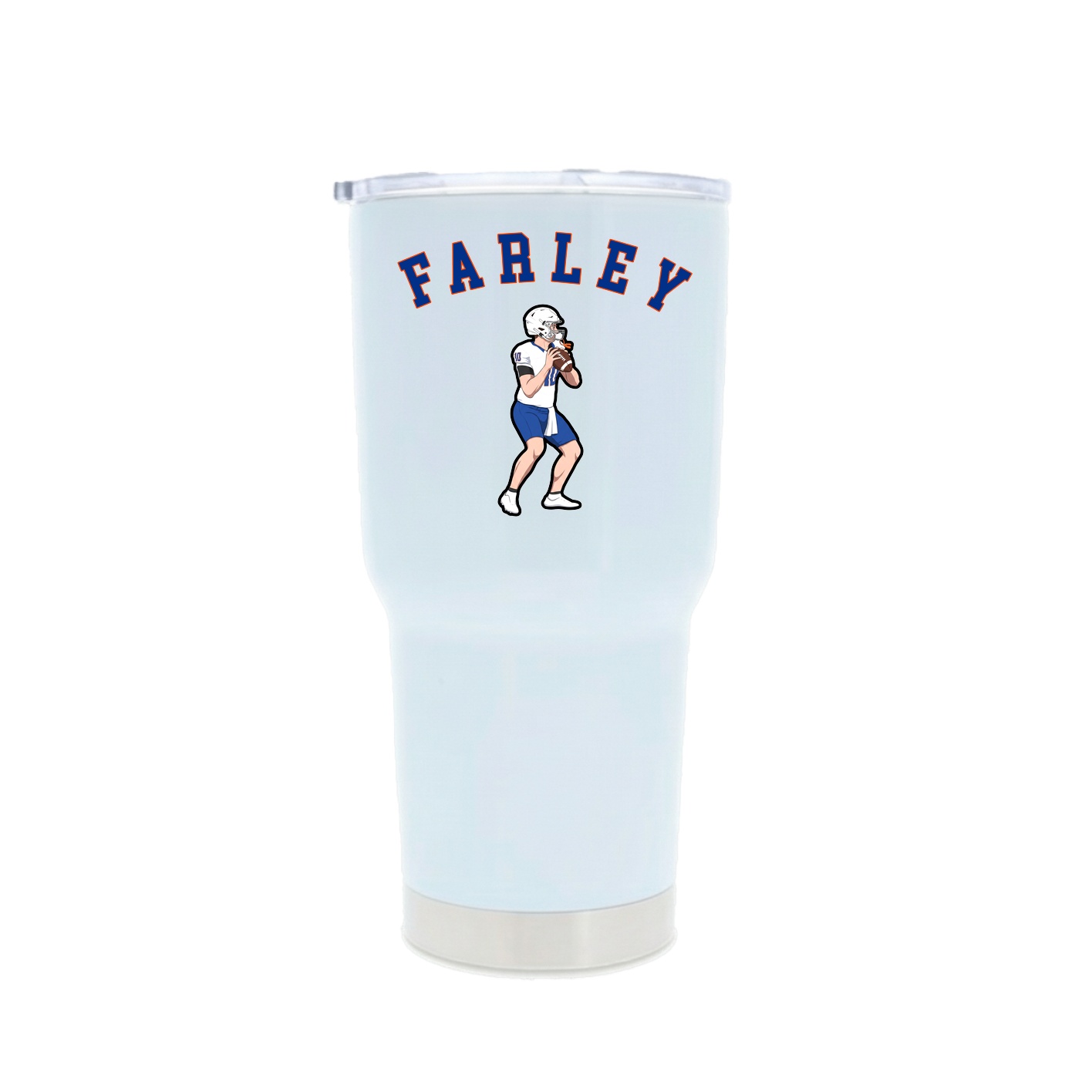 30oz Stainless Steel Tumbler — Shirsey Arch in White
