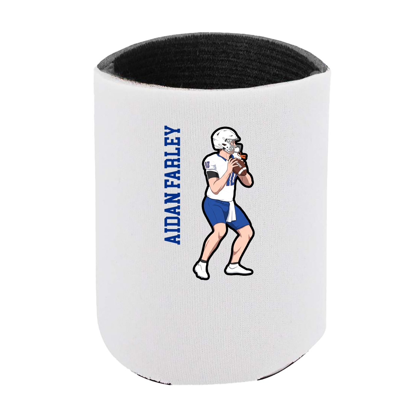 Can Holder — Name Vertical in White