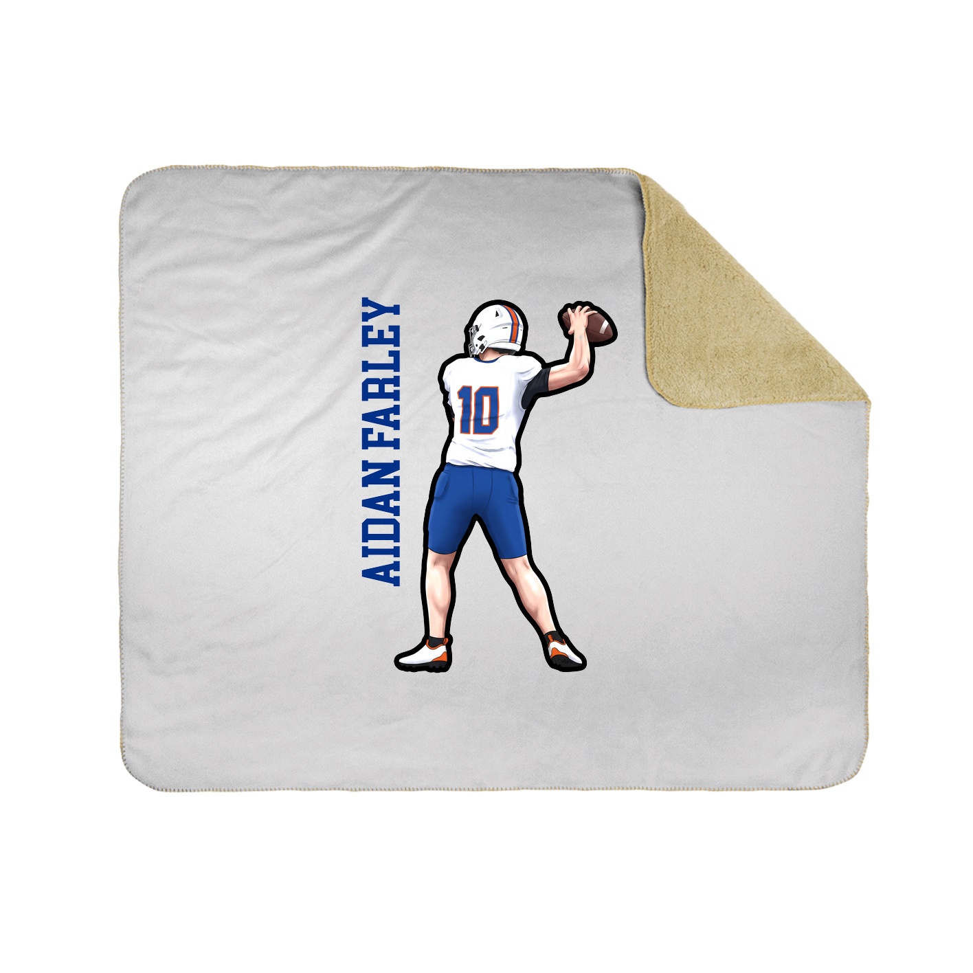 50x60 Sherpa Lined Throw Blanket