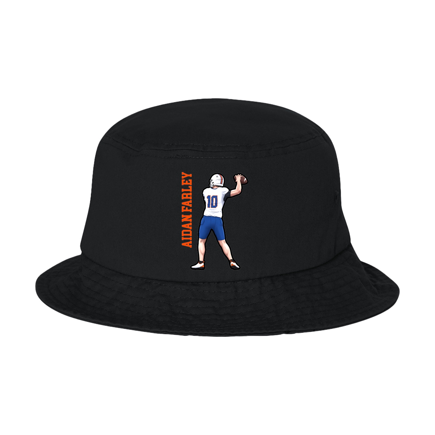 Bucket Cap — Name Vertical in Black