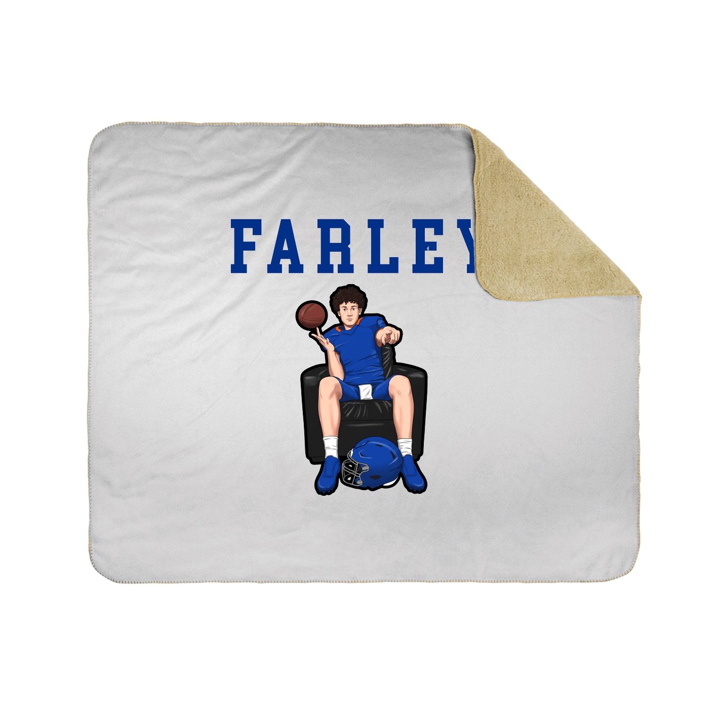 Throw Blanket — Shirsey in White
