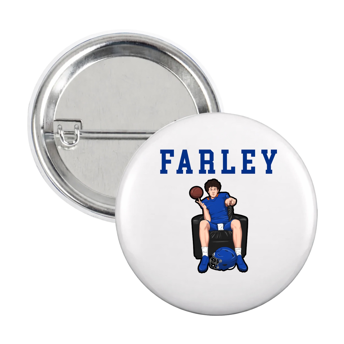 Game Day Button — Shirsey in White