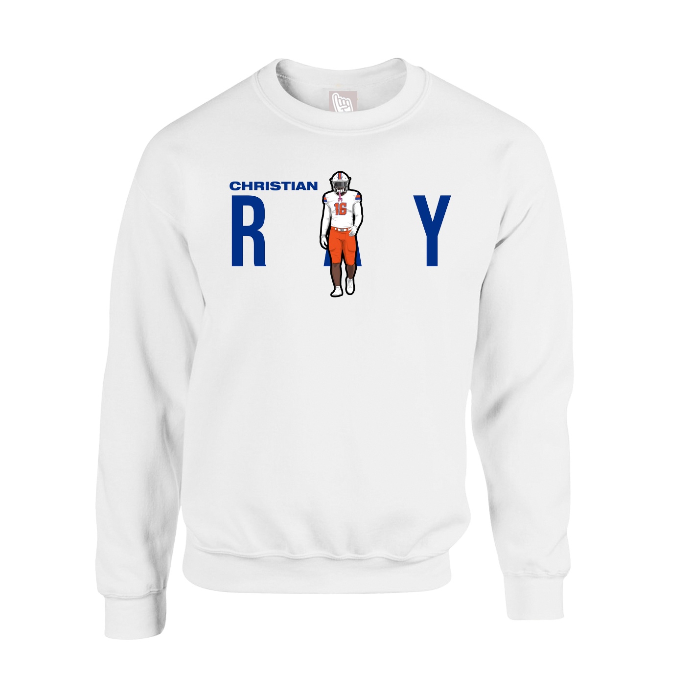 Fleece Crew — Player Name in White