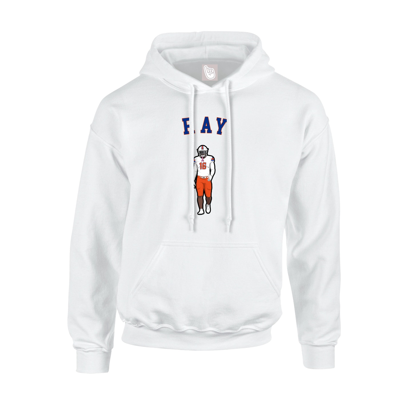 Hoodie — Shirsey Arch in White