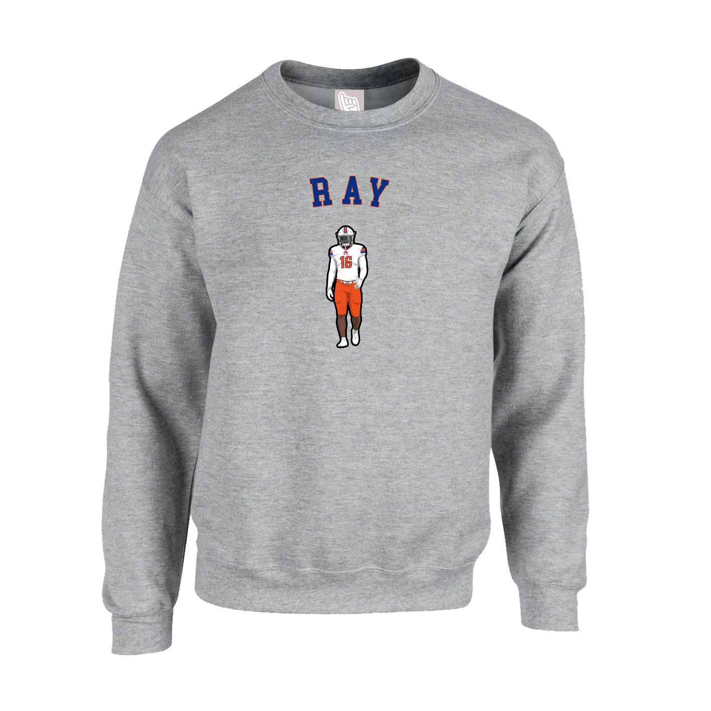 Fleece Crew — Shirsey Arch in Grey