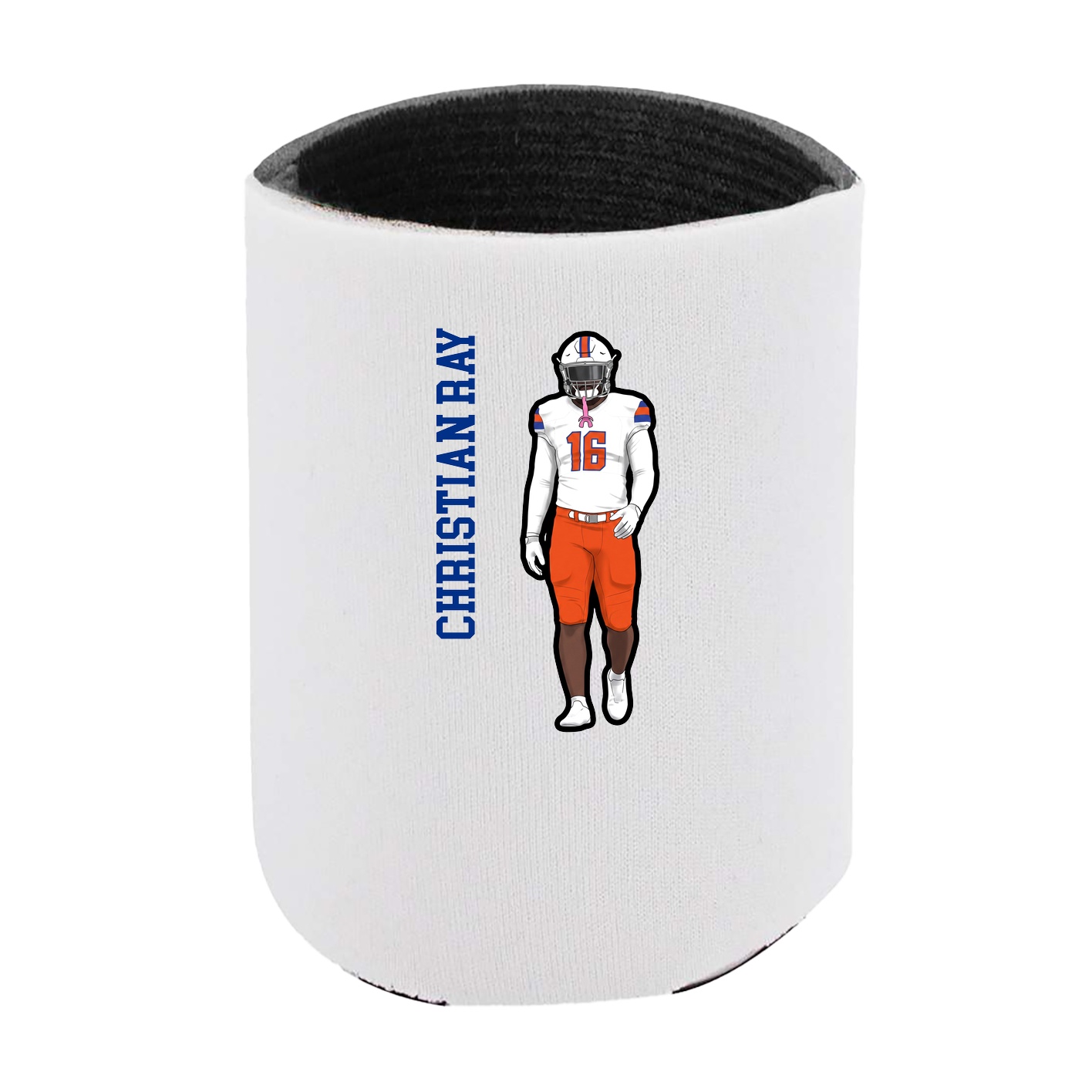 Can Holder — Name Vertical in White