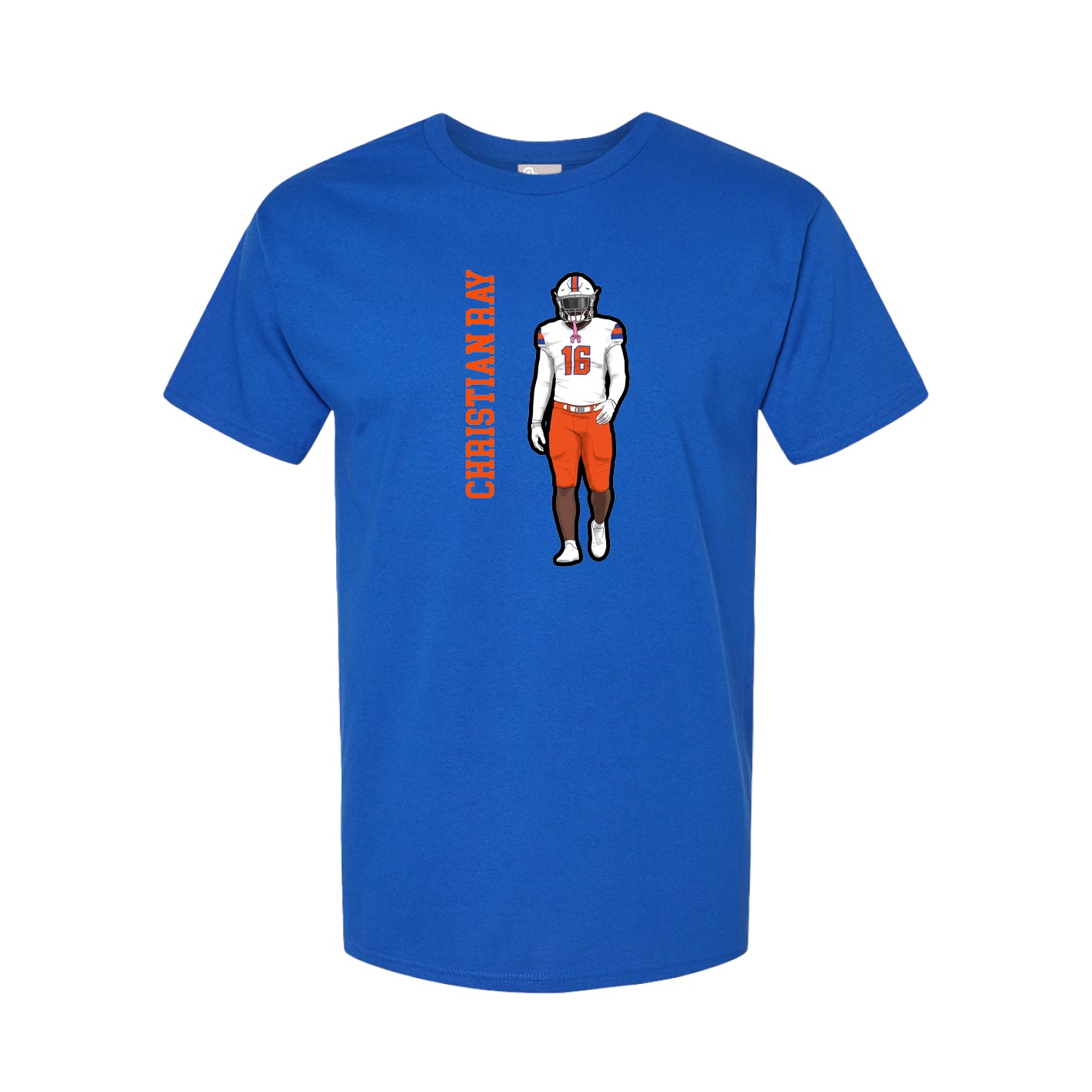 Tee — Name Vertical in Royal
