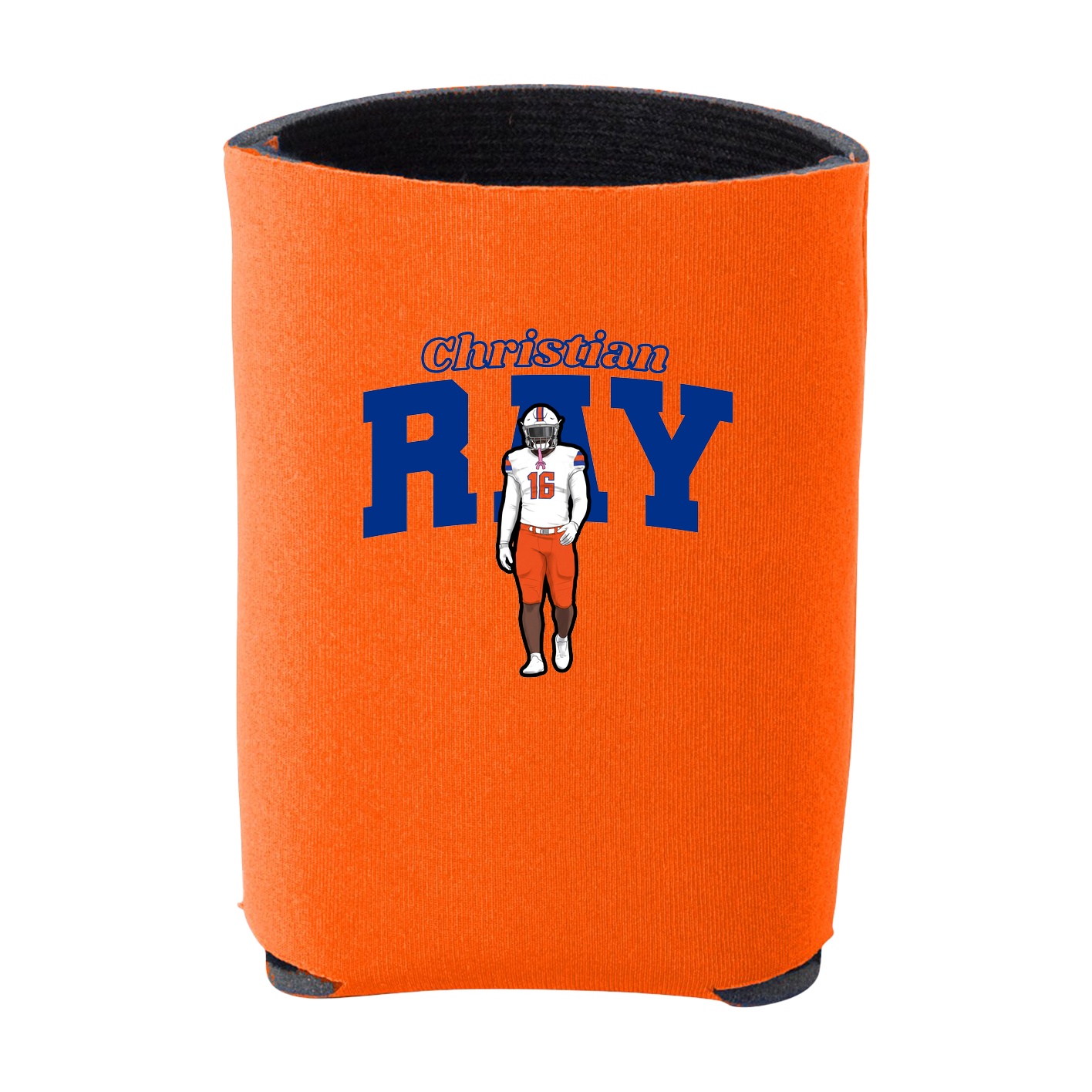 Can Holder — Name Arch in Orange