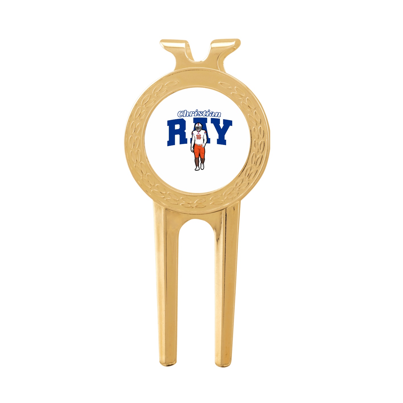 Divot Tool with Ball Marker — Name Arch in Classic