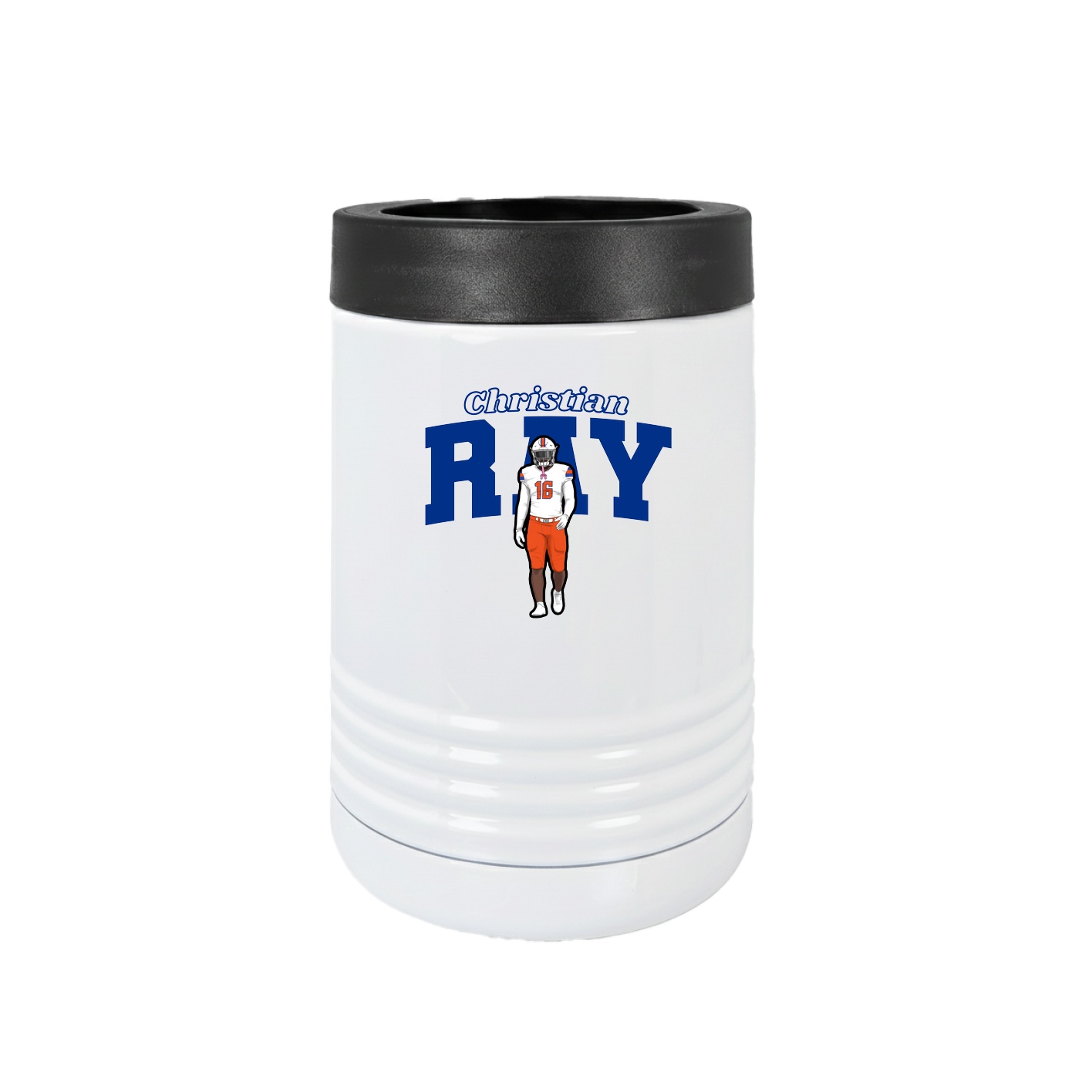 Beverage Holder — Name Arch in White