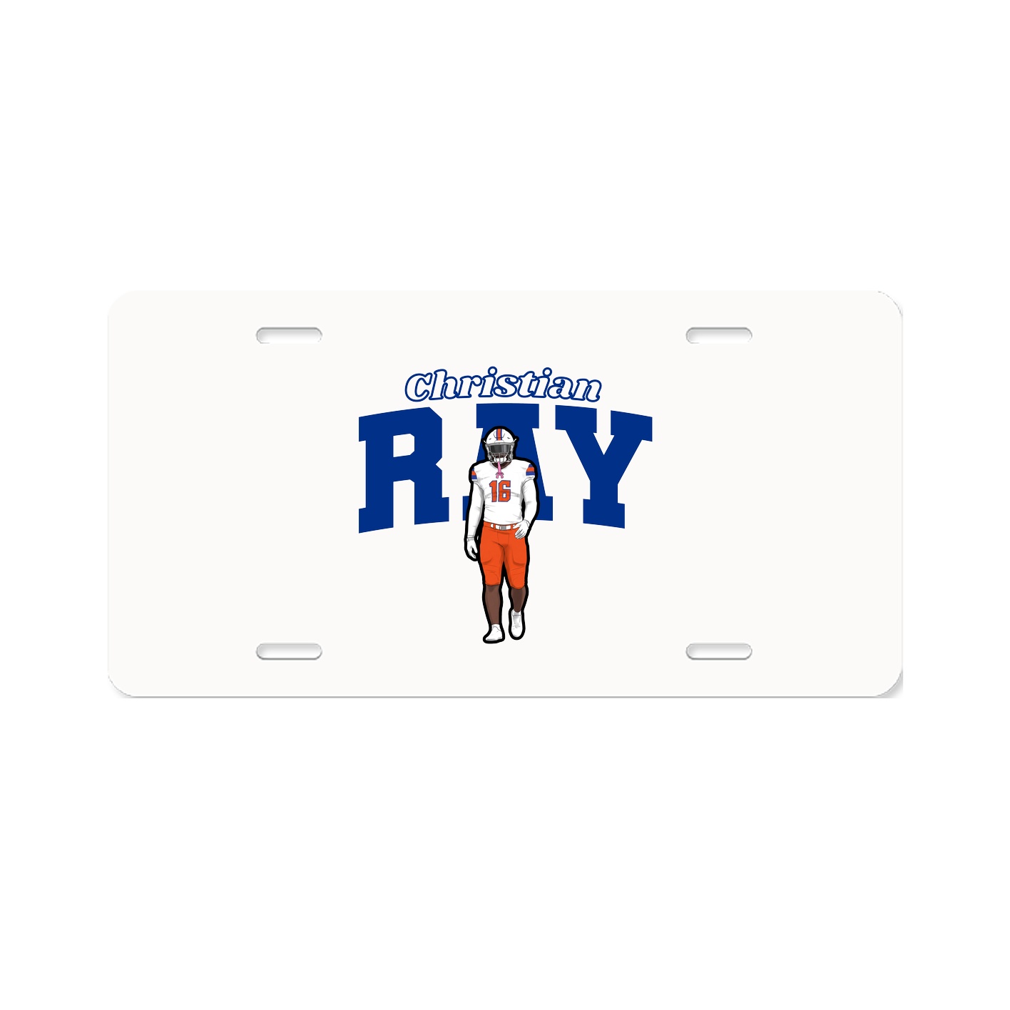 License Plate — Name Arch in Classic