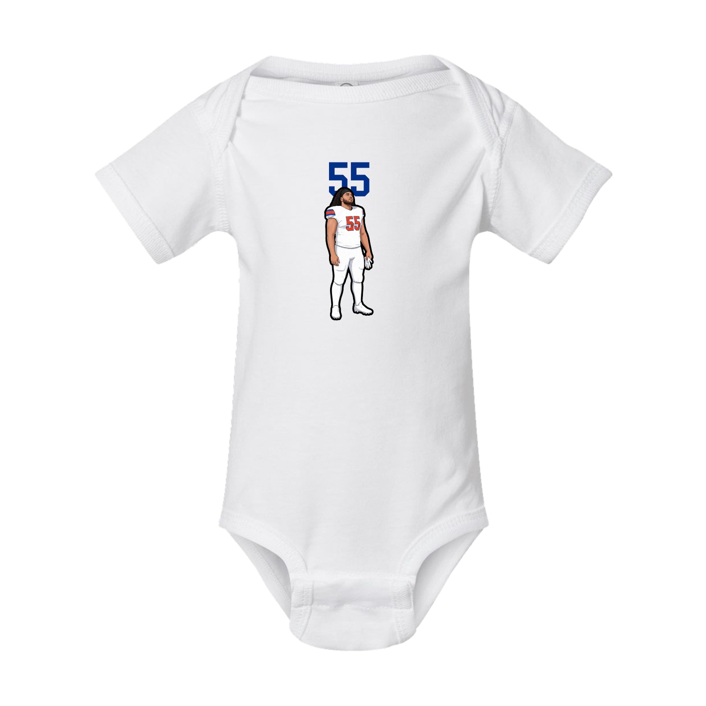 Baby Onesie — Number Top in White
