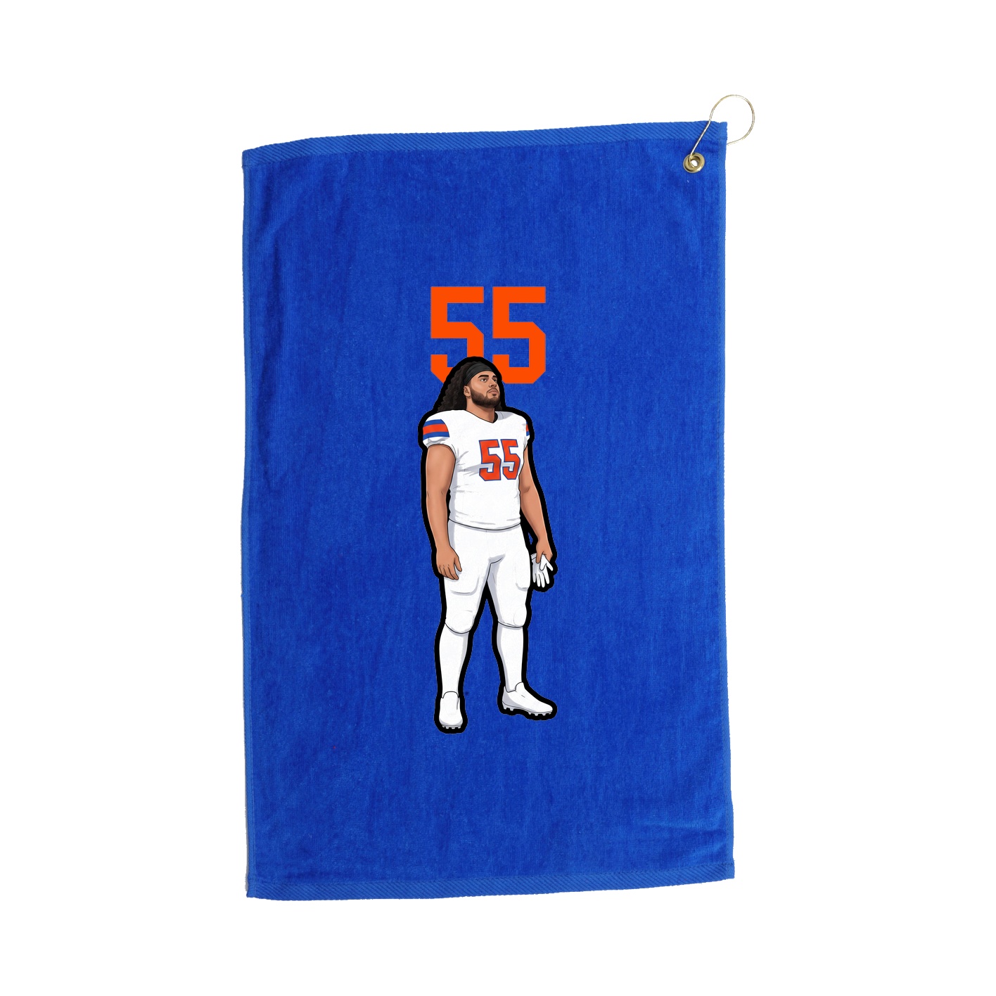 Golf Towel — Number Top in Royal