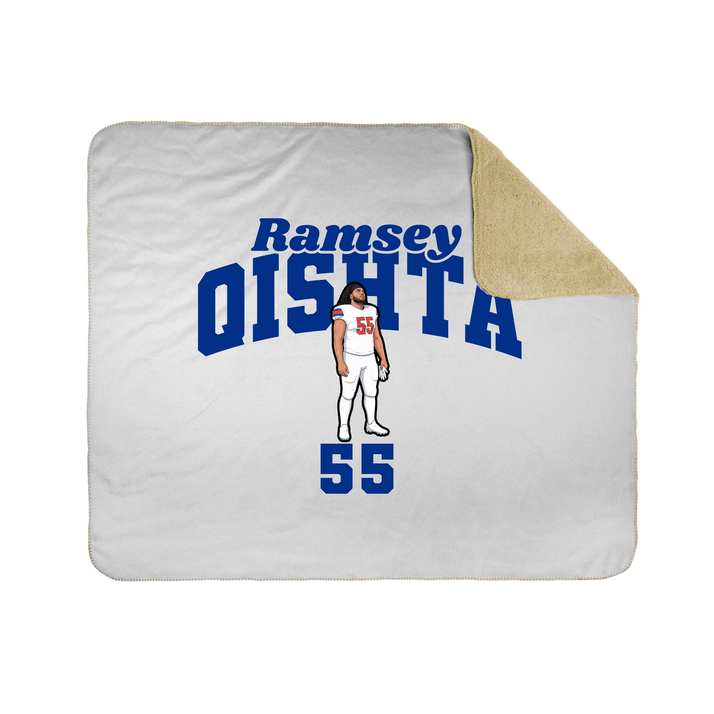 Throw Blanket — Signature Arch in White